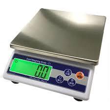 The electronic scale is small in size and convenient to weigh